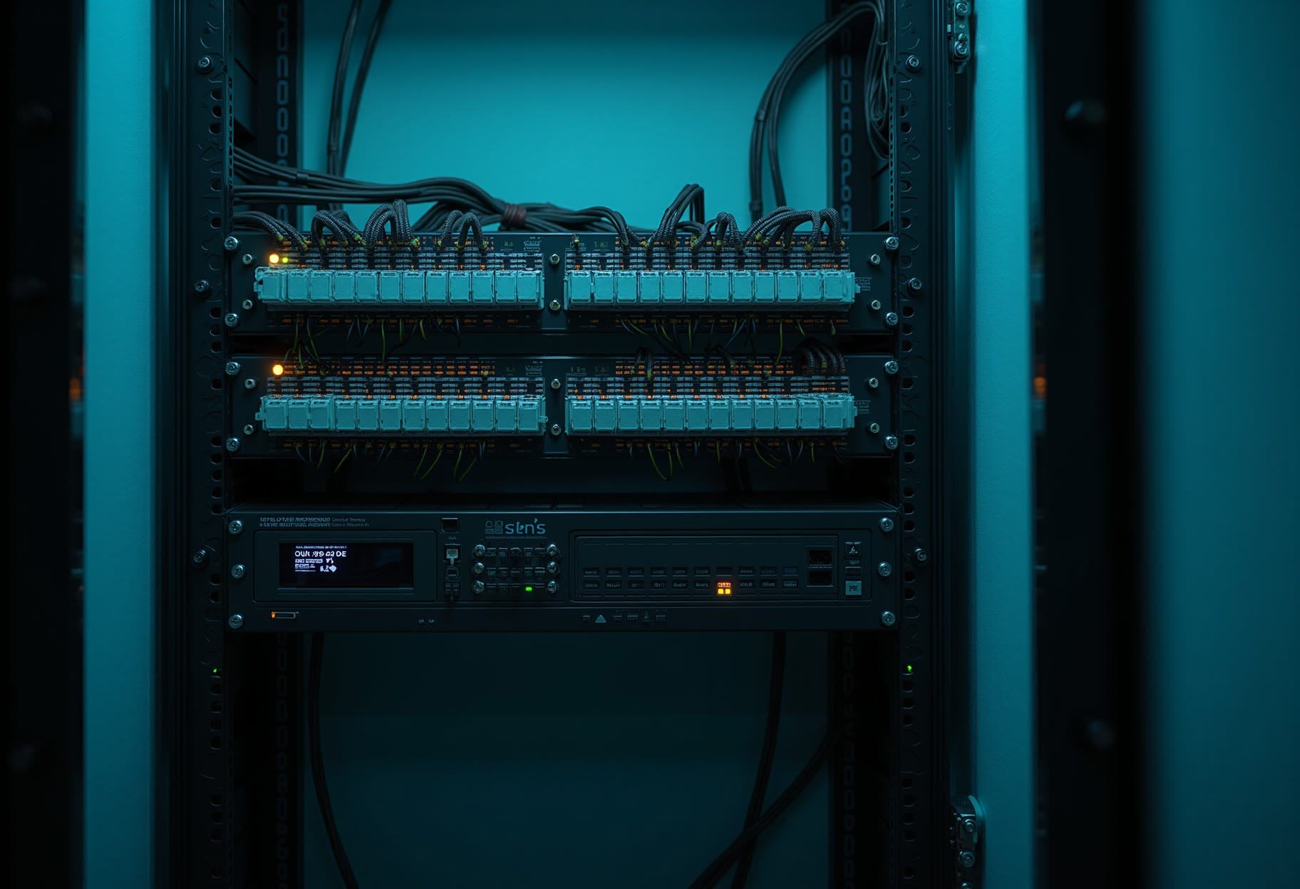 Rack build — 24-port patch